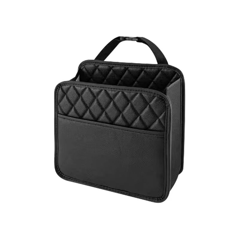 Sac de rangement multifonctionnel pour siège de voiture, sac de rangement en cuir pour voiture, sac