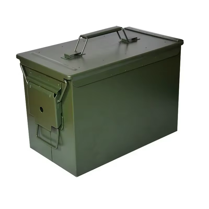Boîte à outils en métal avec serrure, étui rigide étanche, grande boîte d'évaluation sûre, valise mu