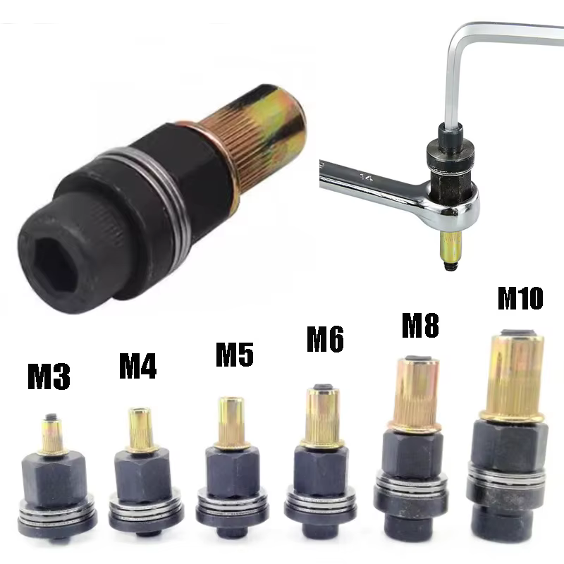 Tête de odorà riveter à la main, outil adaptateur kg, outil de circulation de rivetage, accessoire p