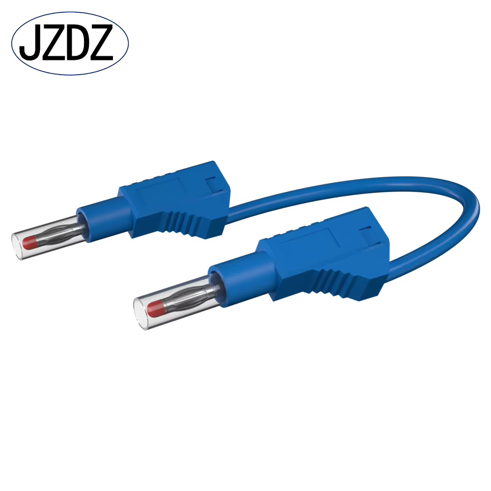 JZDZ 200CM 5 pièces sécurité rétractable 4MM fiche banane multimètre fils de Test câble ligne fil ou