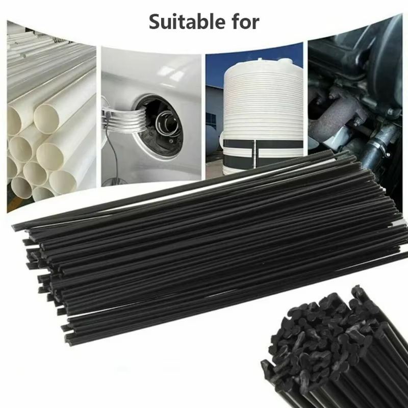 Baguettes de soudage 5M noir blanc PP/ABS/PVC/PE, pistolet de soudage en plastique, réparation de pa