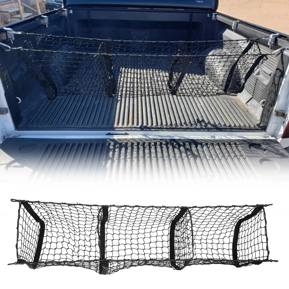 Filet de chargement pour camionnette, coffre de lit, organisateur de stockage de fret, filet de char