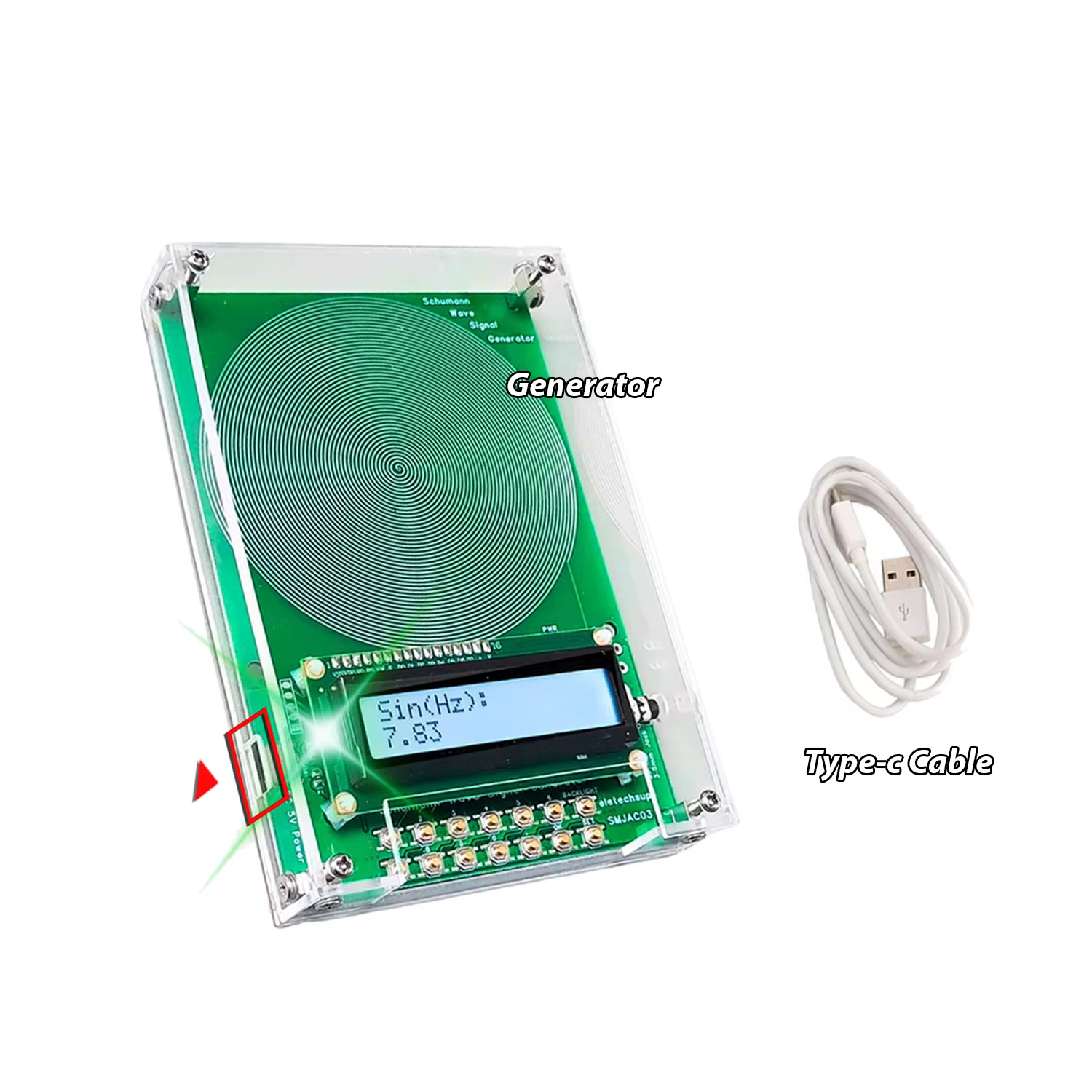 Résonateur Audio de générateur d'ondes d'impulsions à très basse fréquence de résonance Schumann de 