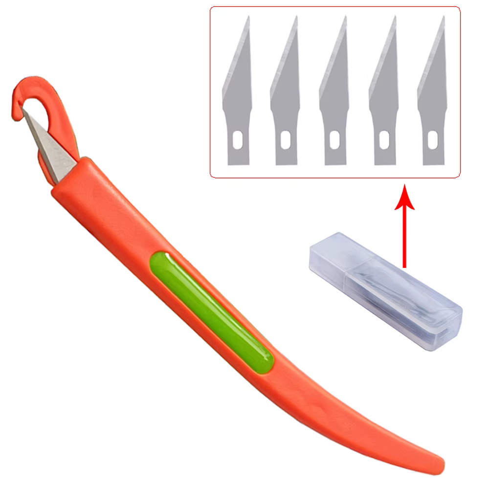 Coupeur de sécurité en PVC, 5 pièces de lame de protection, outil de coupe d'autocollants, film en f