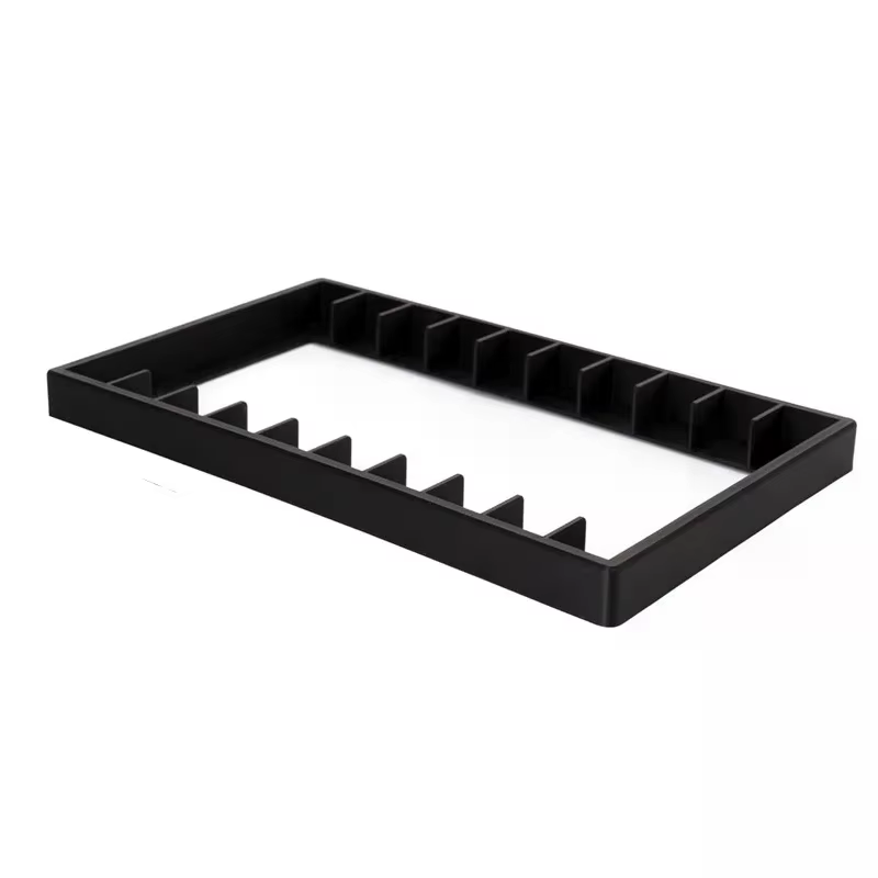 Organisateur de cassettes compactes, boîte en plastique noir, fermeture magnétique, support de range