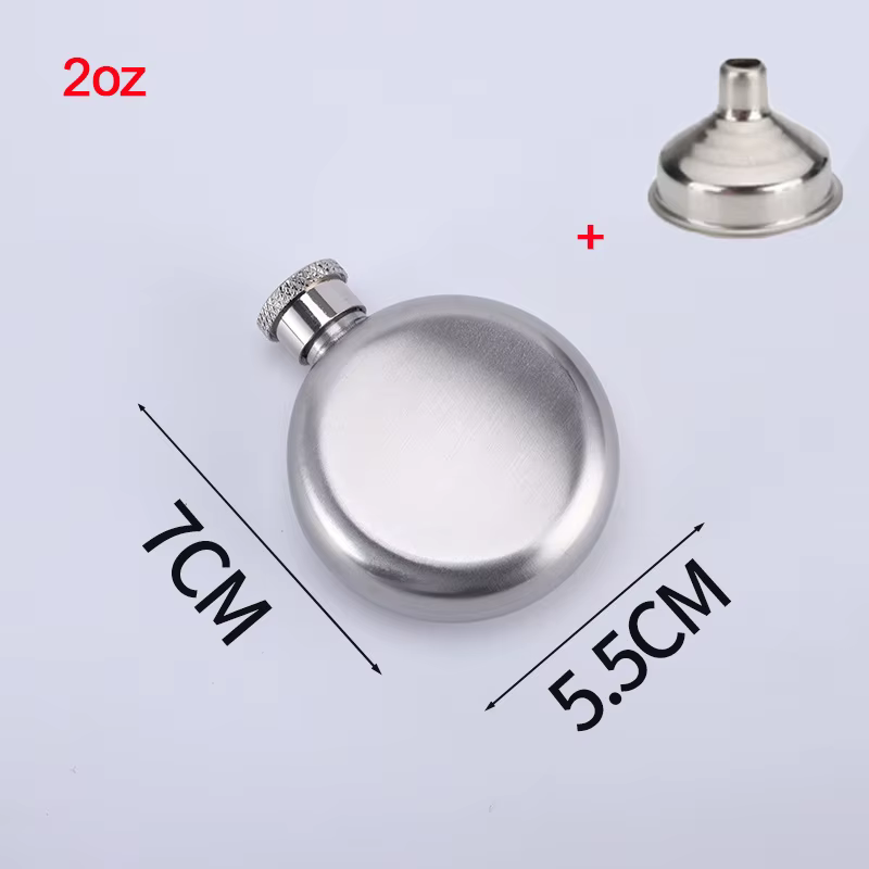 Bouteille de whisky à Vodka de 2/3/5/8Oz, flacons d'alcool, bouteille de vin ronde russe, cadeaux po