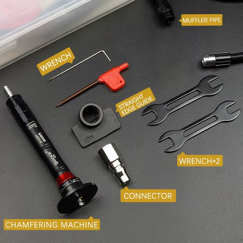 Mini machine à chanfreiner pneumatique, outil de chanfreinage d'ébavurage en métal, déterminer régla