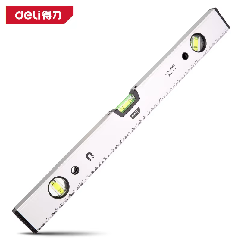 Règle magnétique à roulement élevé, niveau à bulle de 600mm, bulles à levier, règle horizontale anti