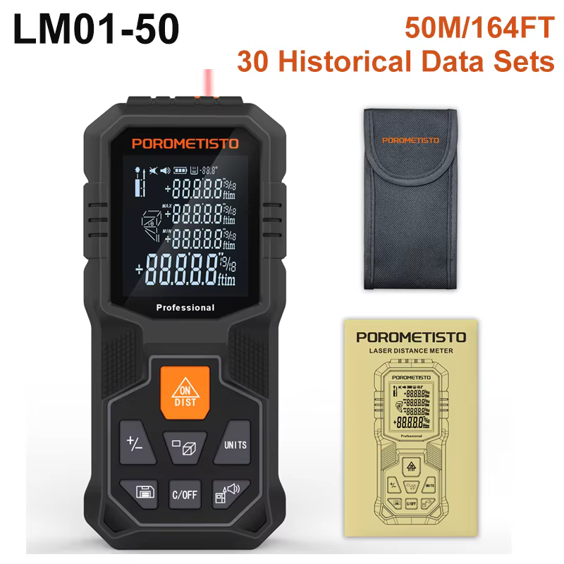 Télémètre laser 50/80M, haute précision, mesure de distance numérique, mesure d'angle, règle de mesu