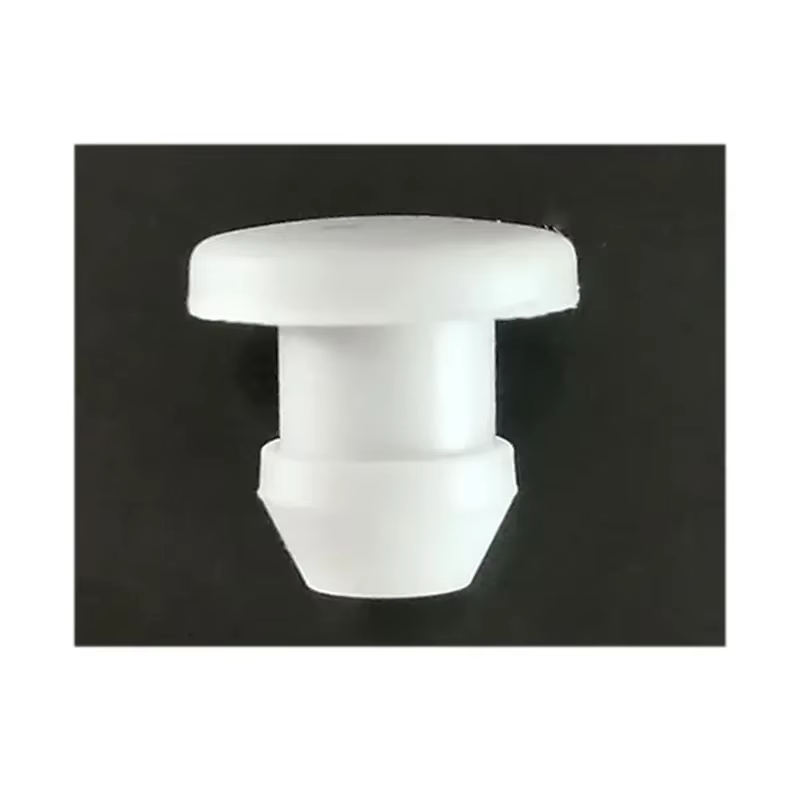 Bouchon en Caoutchouc de Silicone Blanc de Type T, Joint Conique à Encliqueter, Bouchon d'Extrémité,