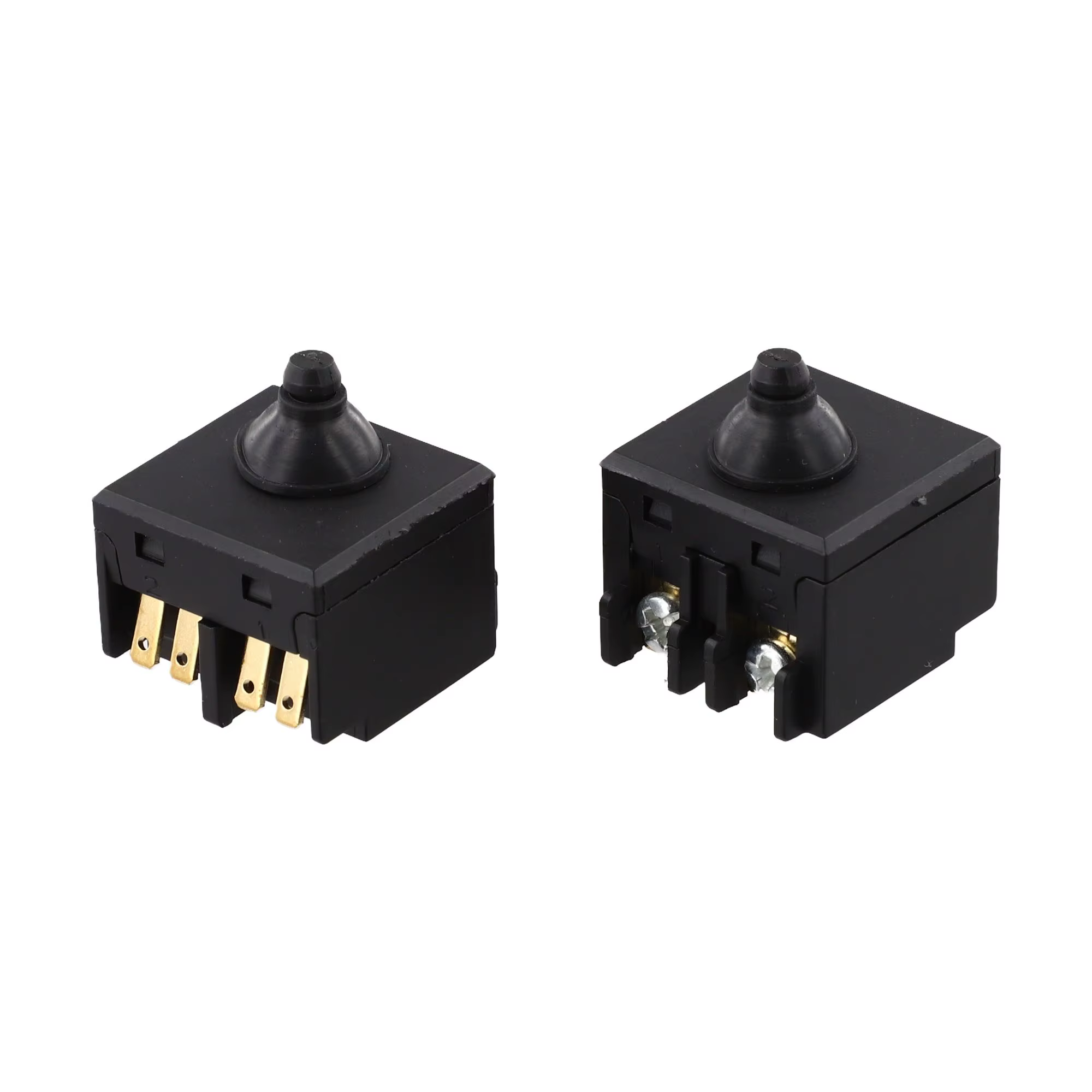 Pièces de rechange pour meuleuse d'angle, 2 pièces, interrupteurs à bouton-poussoir pour polisseuse