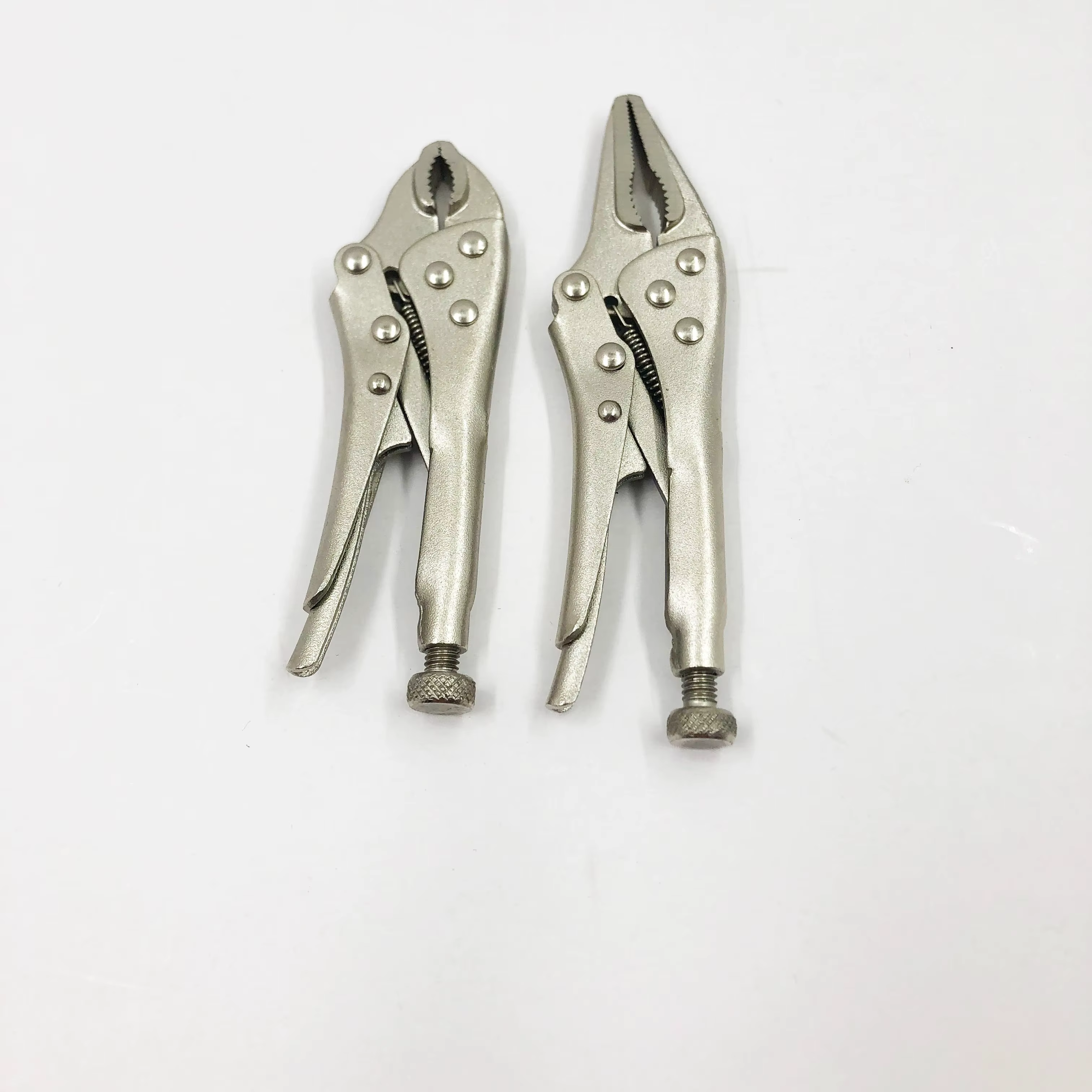 Mini pince de verrouillage de Style Vice Grip, nez Long de 5 "et mâchoire courbe de 4", pince de sou