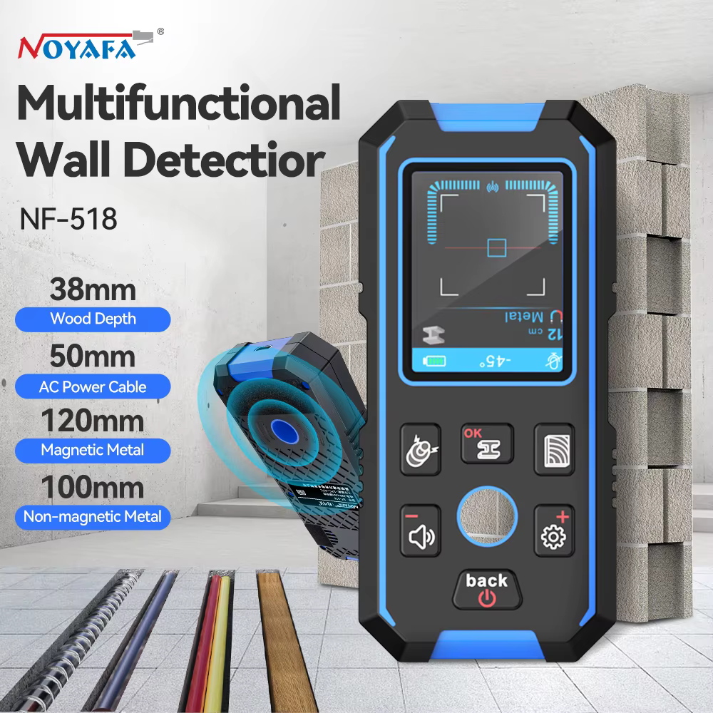 NOYAFA NF-518 détecteur de métaux goujons en bois professionnel fil sous tension détecteur de bois e