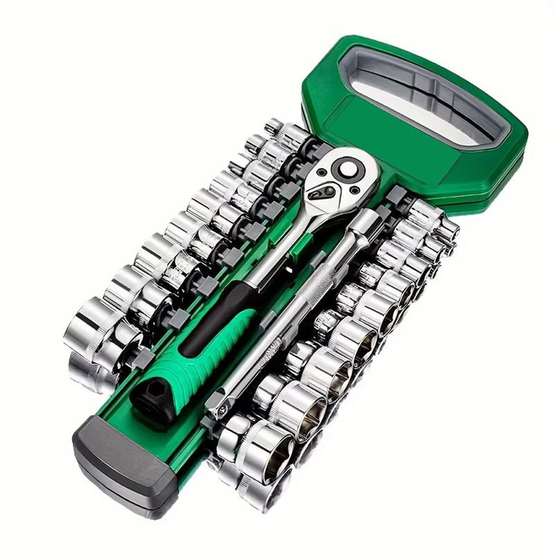 Clé à cliquet CRV 3/8" 24 dents, ensemble d'outils de mécanicien automobile, boîte à outils de garag