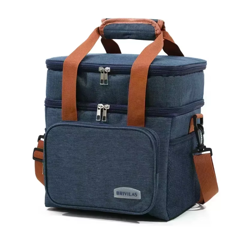 Boîte à déjeuner de grande capacité, sac à Bento, conservation de la chaleur/froid/frais, nourriture