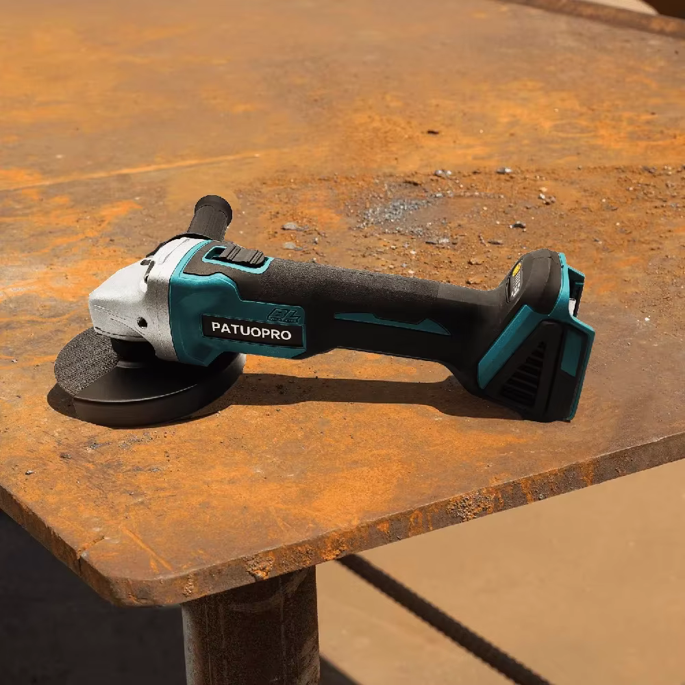 PATUOPRO 125mm meuleuse d'angle électrique sans fil meuleuse sans brosse polissage outil électrique