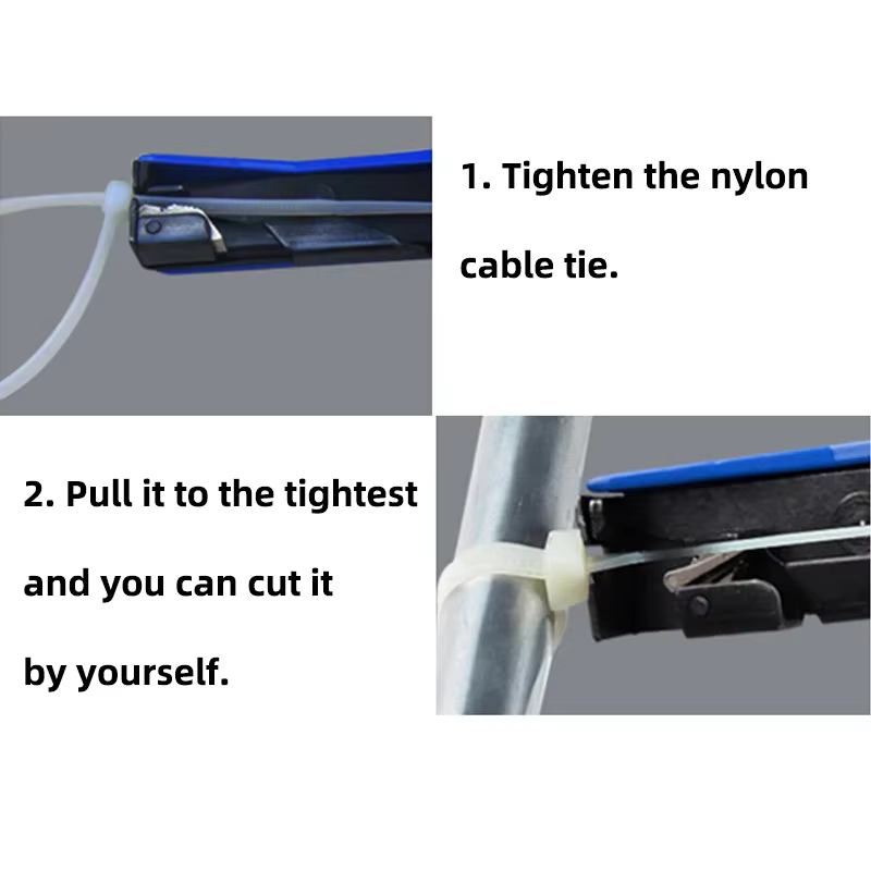 Pince à fermeture éclair en nylon HS-600A outil de coupe de fixation pour câble en nylon, largeur 2.