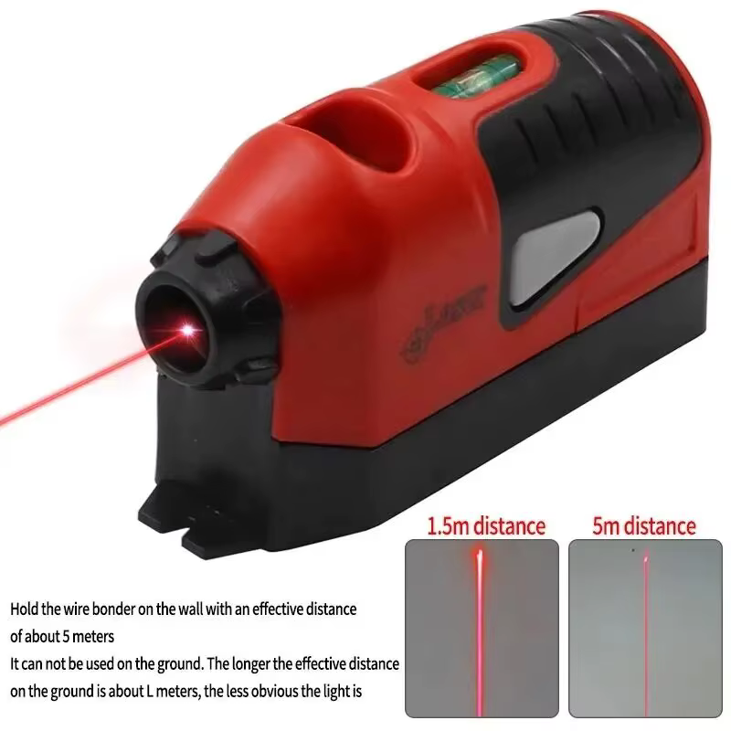 Mini niveau laser portable, projection de ligne laser horizontale verticale, Outils de mesure, Nivea