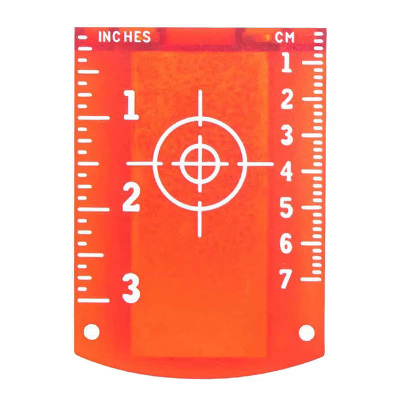 Plaque de carte cible laser 10cm x 7cm, pour niveau laser vert et rouge, pour lasers linéaires, plaq