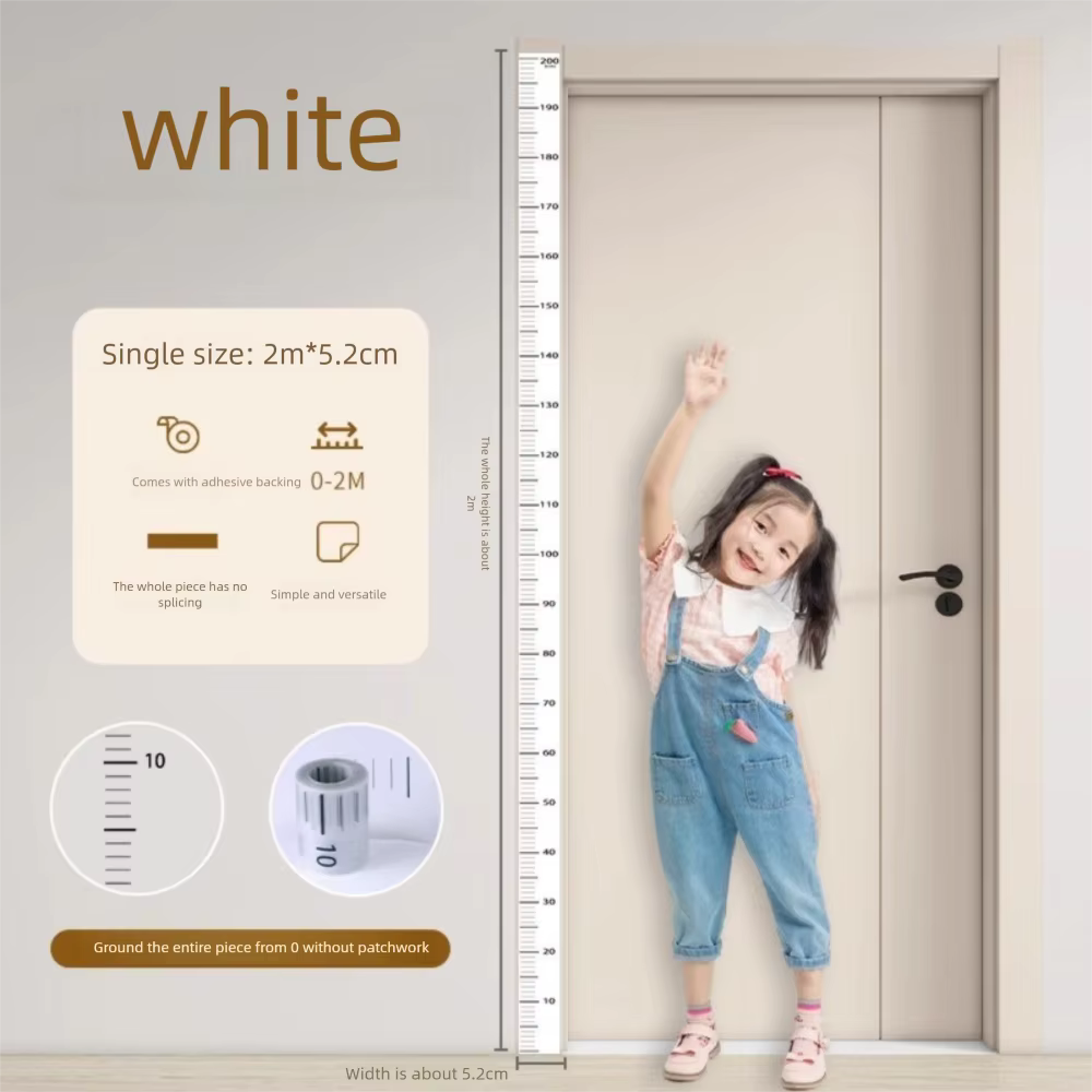 Autocollant de mesure de hauteur de 2M, auto-adhésif, étanche, tableau de croissance des enfants, ru