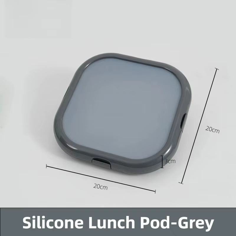 Boîte à lunch en silicone portable, boîte à sandwich, boîte à bento, récipient alimentaire, boîte à 