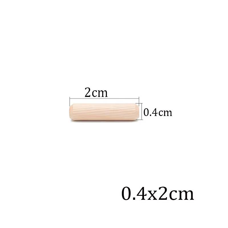 Ensemble de broches en bois pour armoire, rainure ronde en bois, accessoires de meubles, diamètre de