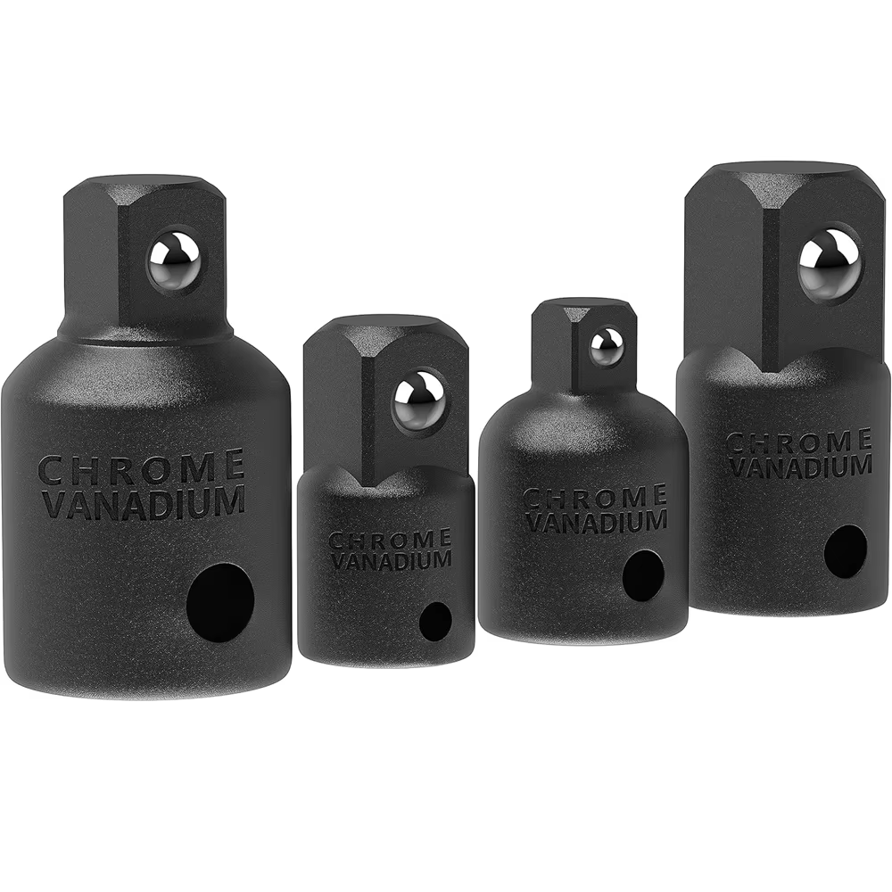 Nouveau 4 pièces adaptateur de douille d'impact réducteur ensemble 1/2 3/8 1/4 pouces utiliser clés 