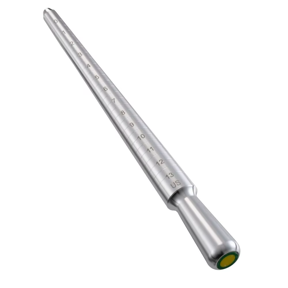 Anneau de calibrage Madrel, mandrin solide en aluminium pour la mesure d'anneau et la réparation d'a