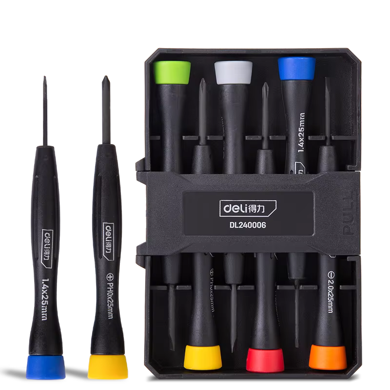 Jeu de tournevis, Kit d'outils de réparation de précision avec 6 tournevis à fente de différentes ta