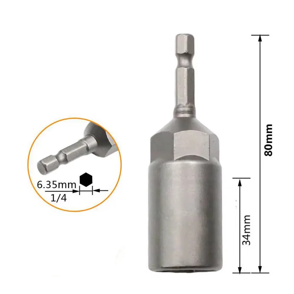 Krachtige 5.5mm-19mm douilles à douille hexagonale jeu de tournevis à écrou outils de poignée de tou
