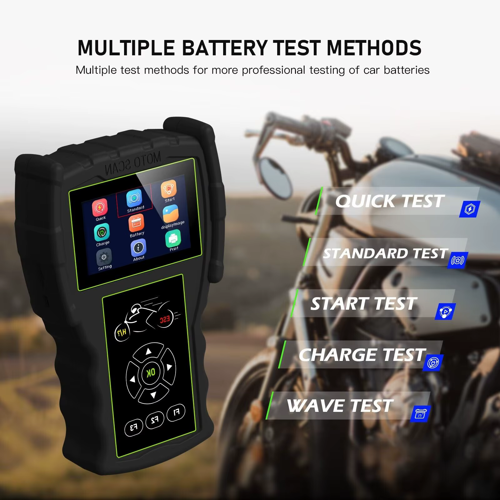 JDiag M100 Pro Scanner de Diagnostic de moto outil de Diagnostic de défauts OBD2 lecteur de Code de 