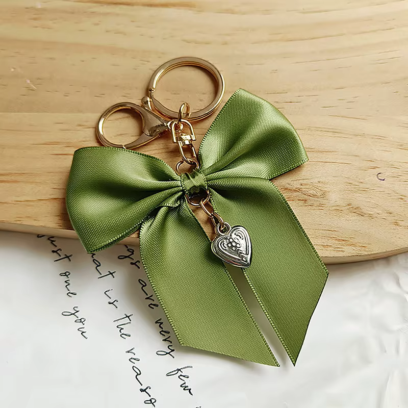 Porte-Clés avec Grand Nministériels d en Ruban, Bijoux Romantiques, Ornement Doux, pour Sac de Télép