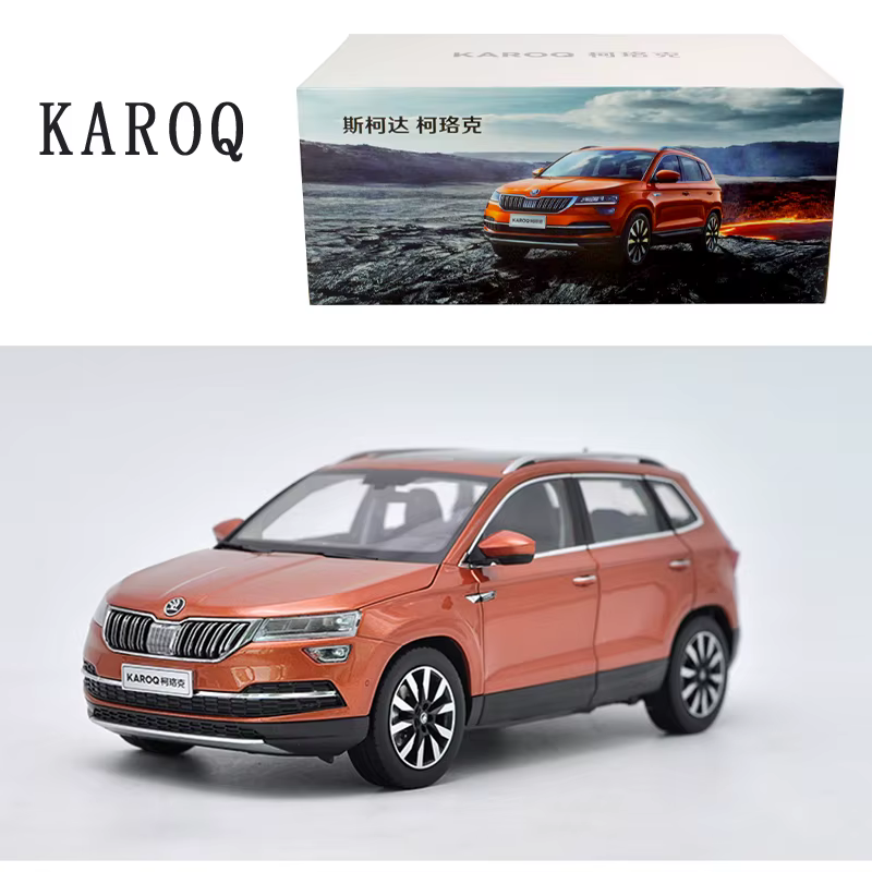 Modèle de voiture en alliage moulé sous pression, échelle 1/18, Skoda Kodiaq, véhicules Skoda Karoq,