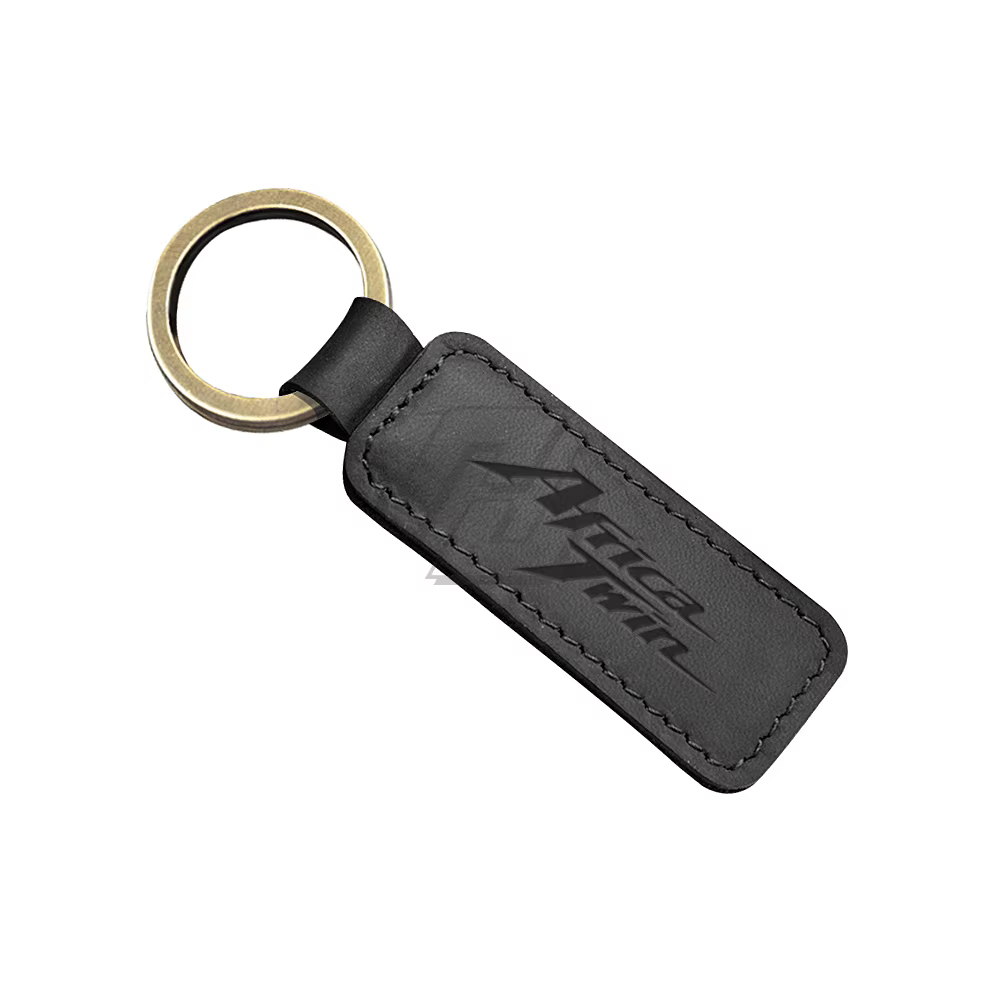 Porte-clés de moto rétro en cuir de vache, étui pour Honda Africa Twin Key