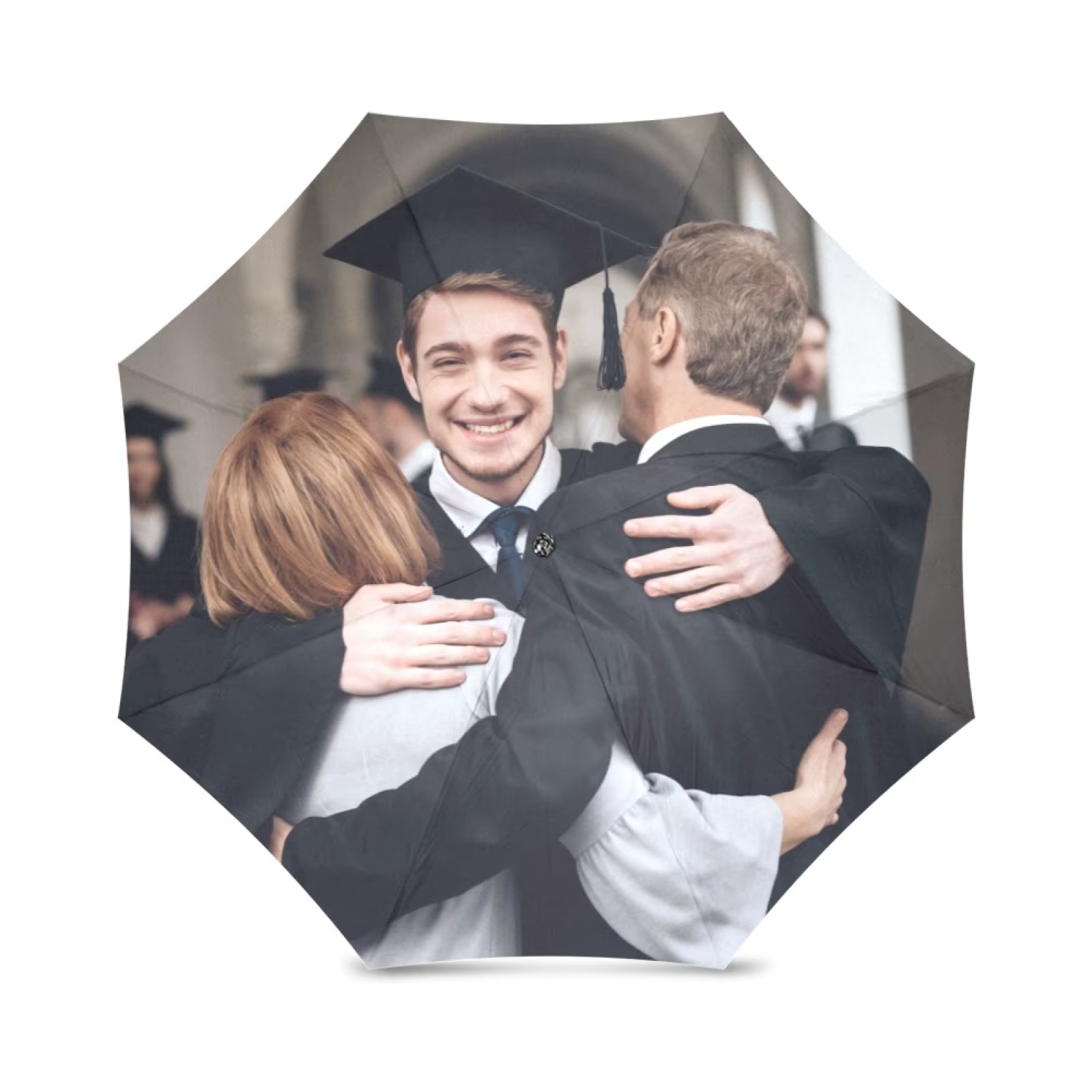 Parapluie pliant personnalisé avec photo, résistant au soleil, à la pluie et au vent, portable, ouve
