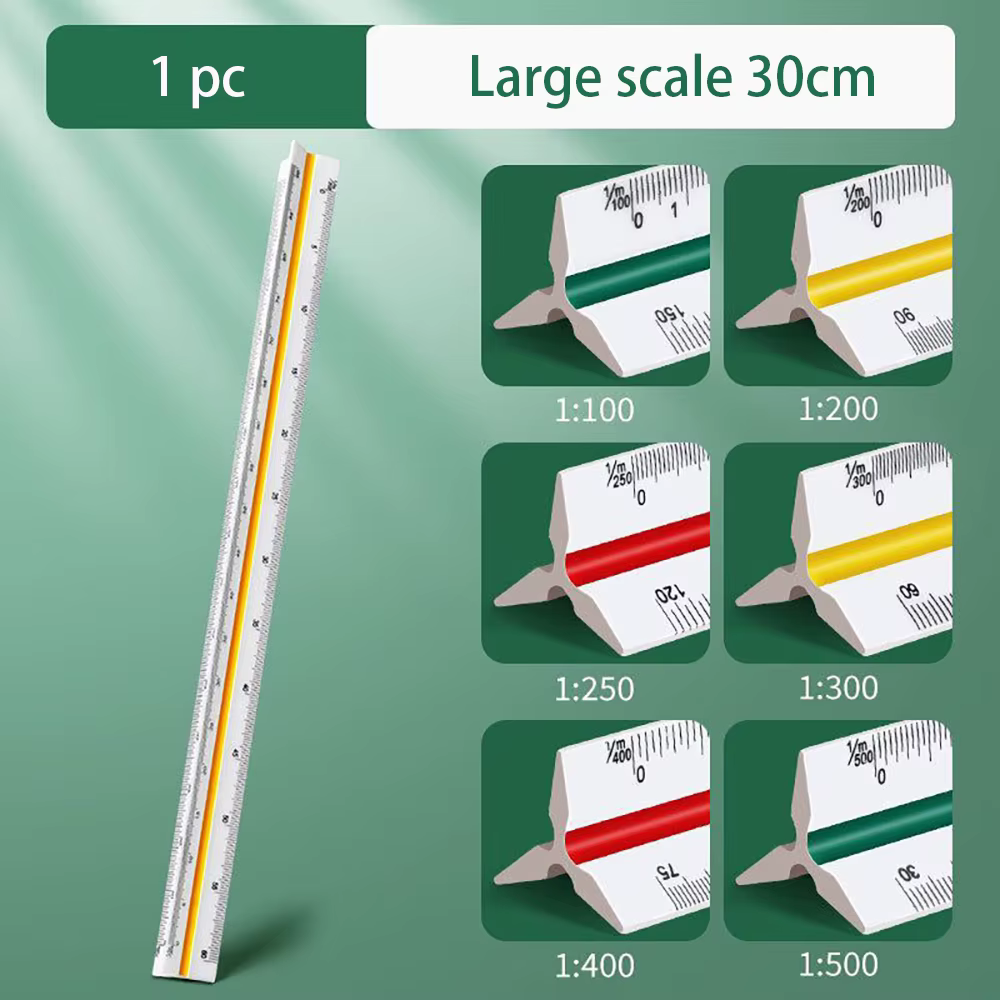 Équerre triangulaire 30 cm, pour la conception intérieure, règle de mesure pour dessins architectura