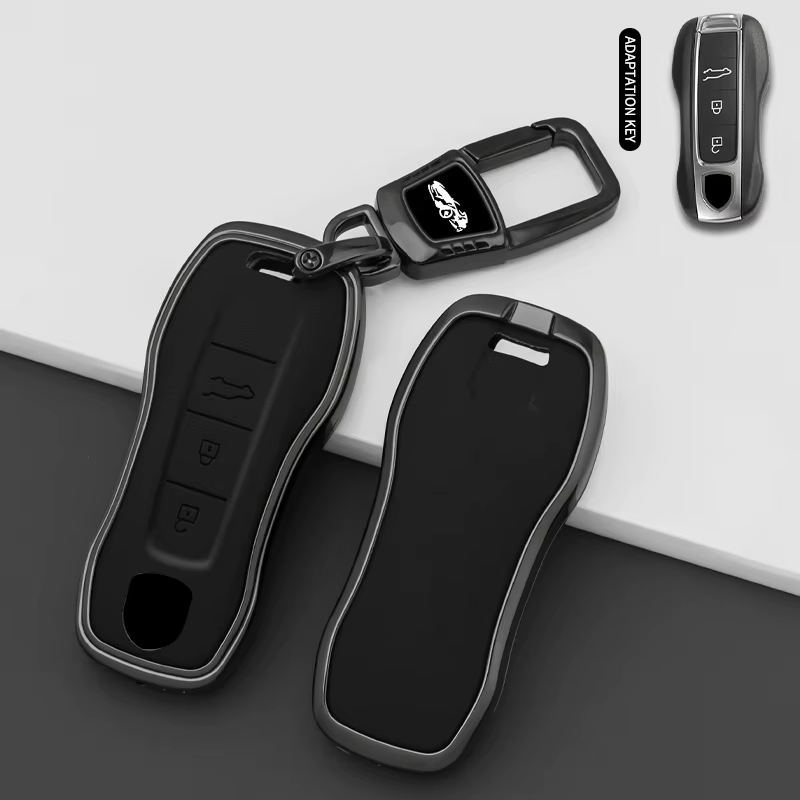 Pour Porsche Panamera Macan 718 Taycan 911 Cayman Boxster 971, étui de protection pour clé de voitur