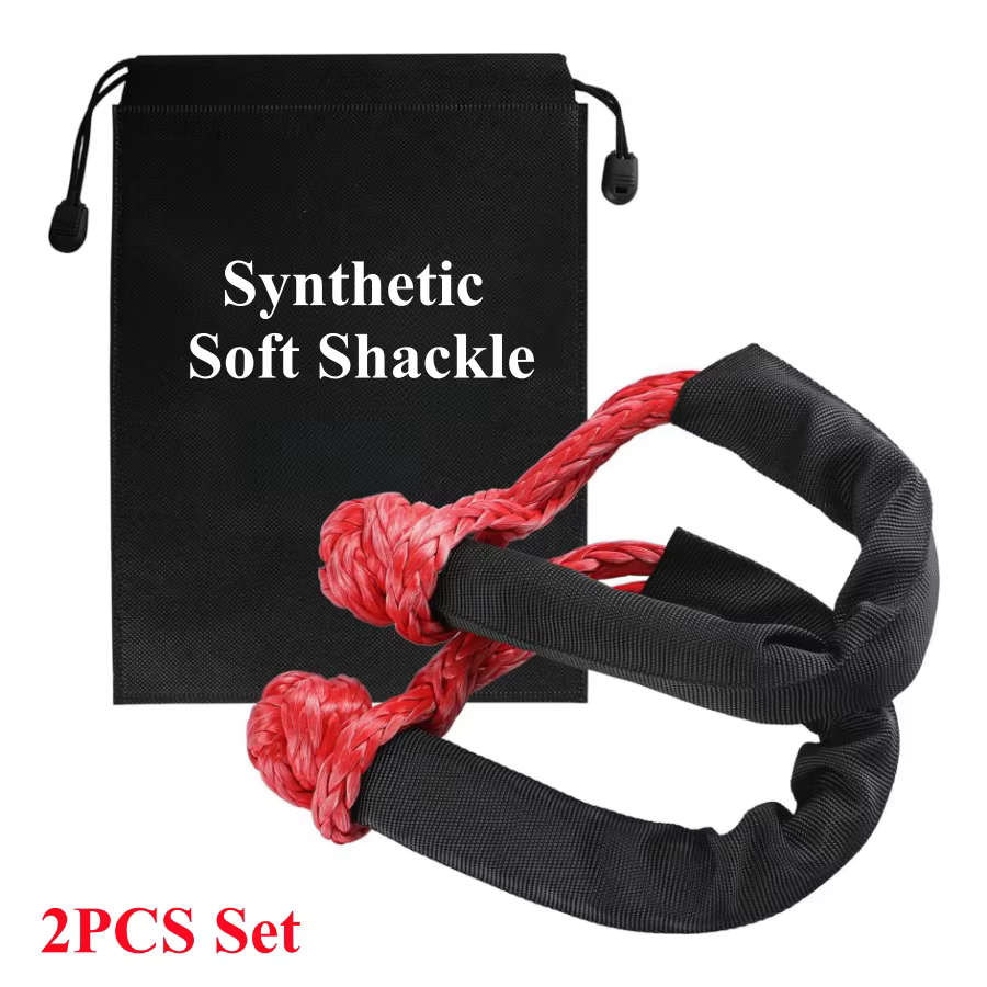 2 paquets de manilles souples synthétiques avec sac de rangement, 41,000 lb, force de rupture maxima