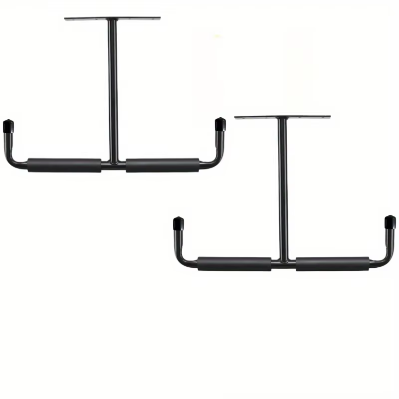 2 crochets de plafond robustes de type T pour garage, pour kayak, échelle, vélo, bois de constructio