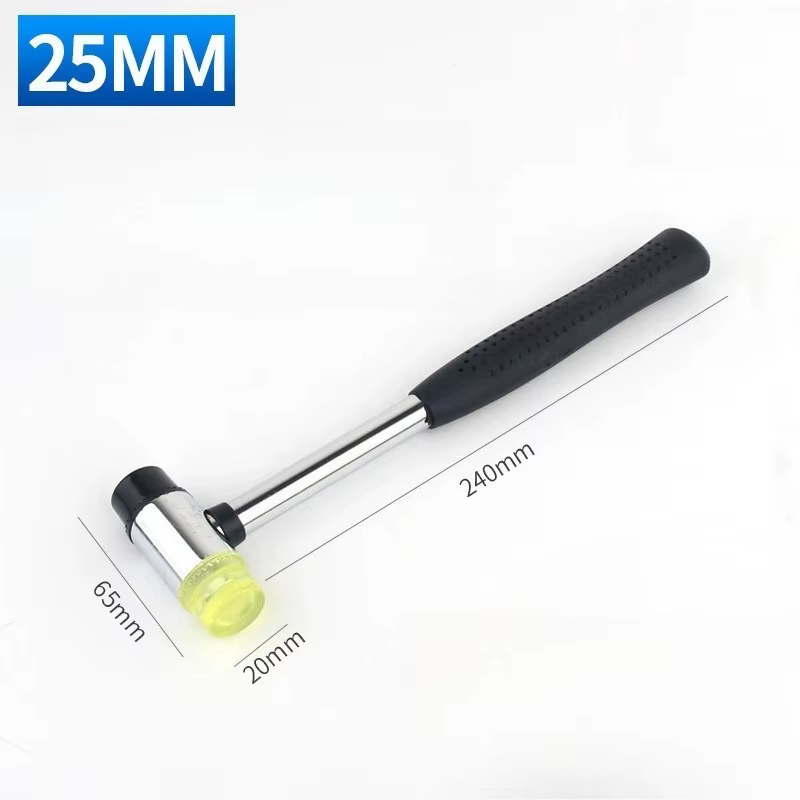 Marteau en caoutchouc souple double face 25 mm, multifonctionnel, pour vitrage et joints de fenêtres