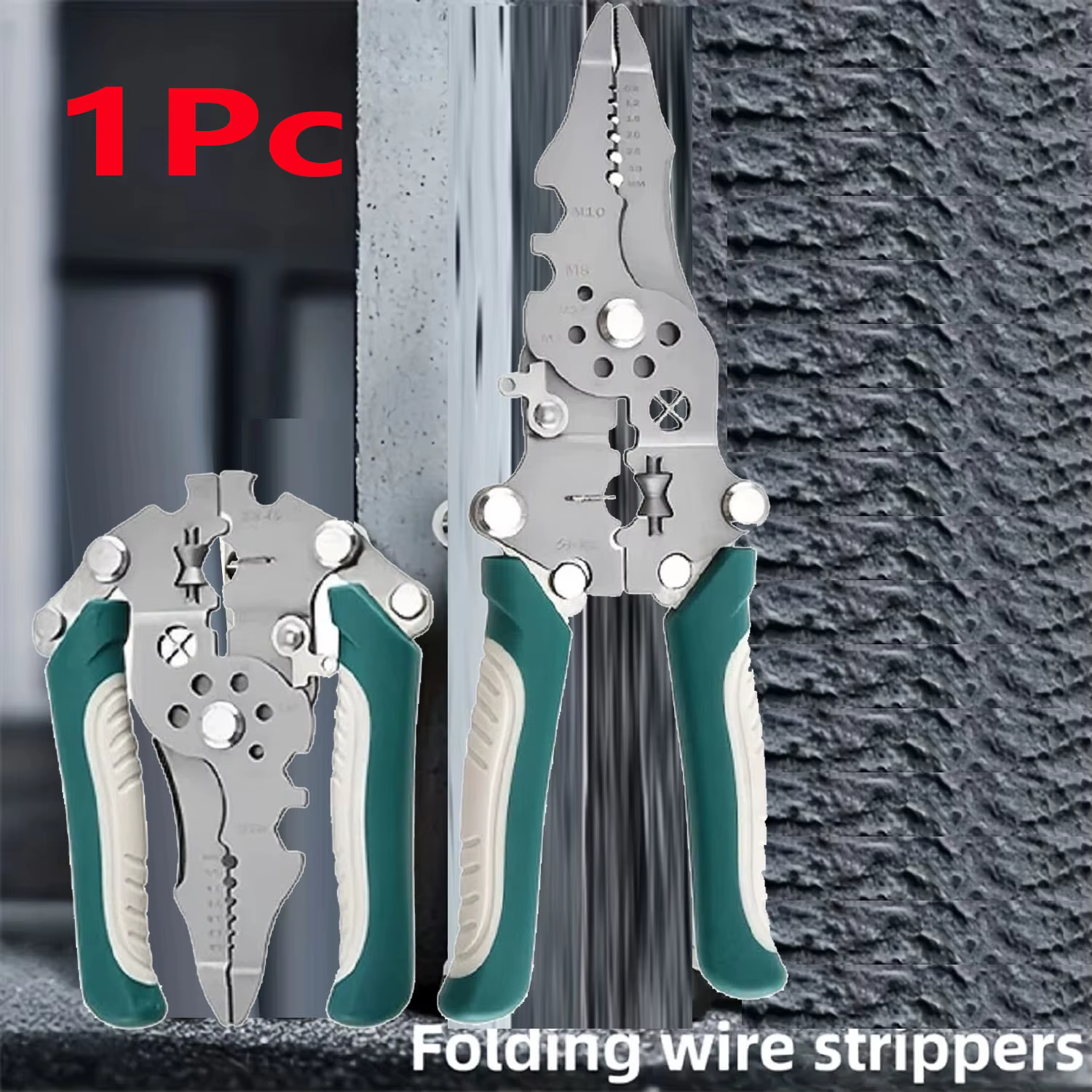 Pince à dénuder et à sertir pliable 18-en-1, outil multifonctionnel pour électricien, outils d'élect
