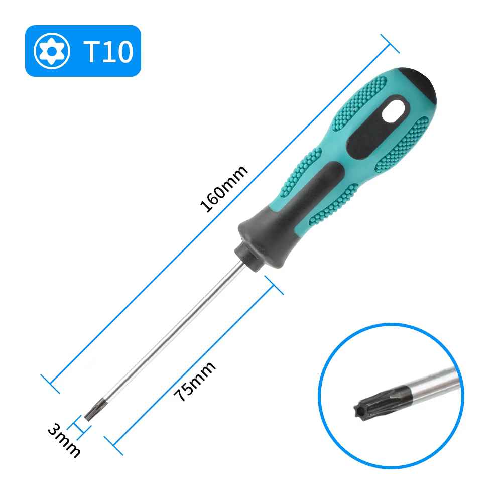 Tournevis Torx magnétique de précision T5 T6 T7 T8 T9 T10 T15 T20 T25 T27 T30 Kit d'outils manuels d