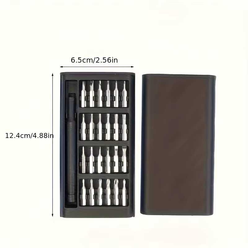 Jeu de tournevis mini 25 en 1, tournevis à tête plate et à tête cruciforme, adapté à l'électronique,