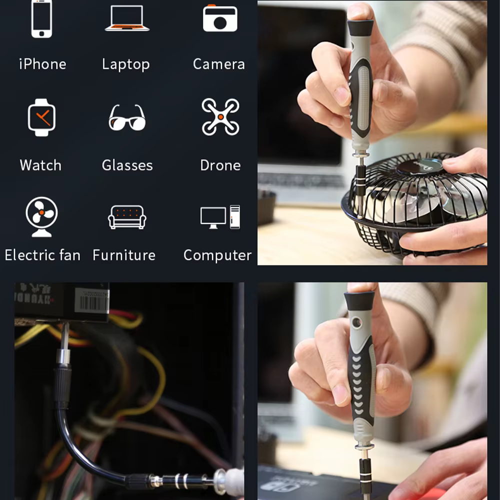 Jeux de tournevis 130 en 1, kits d'outils manuels de précision portables, petits embouts magnétiques