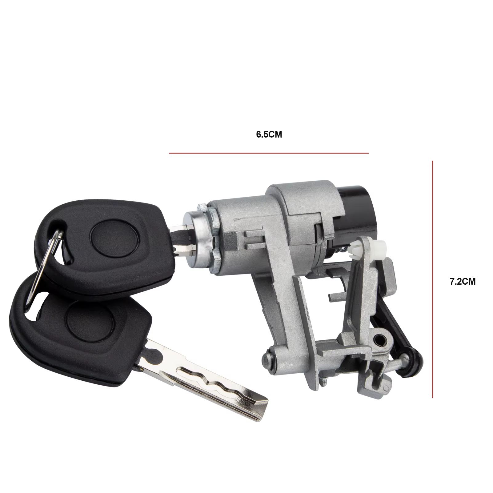 Cylindre de serrure de coffre avec 2 clés 1J6827297G pour Volkswagen Golf GIV Lupo Seat Arosa 1997-2