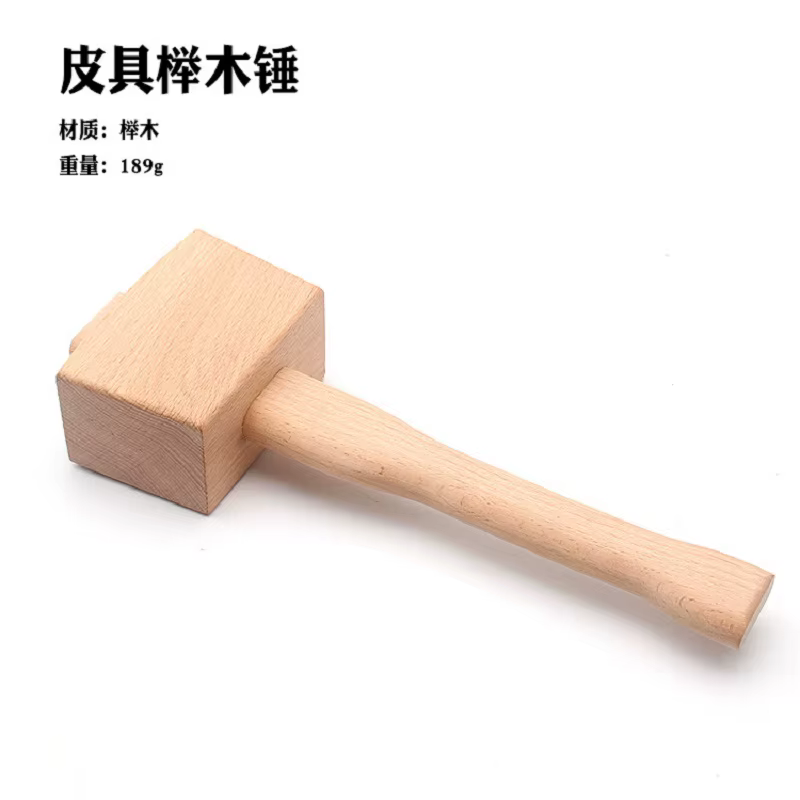 Marteau à tête en bois massif de hêtre, bricolage, maillet pour menuiserie, charpentier, outils manu
