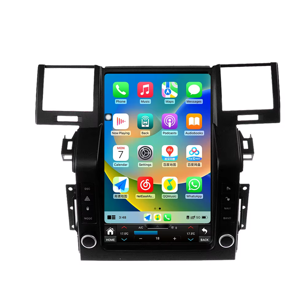 Autoradio écran tactile 12,1 pouces Android 14 pour Land Range Rover Sport L320 2005-2009, système m