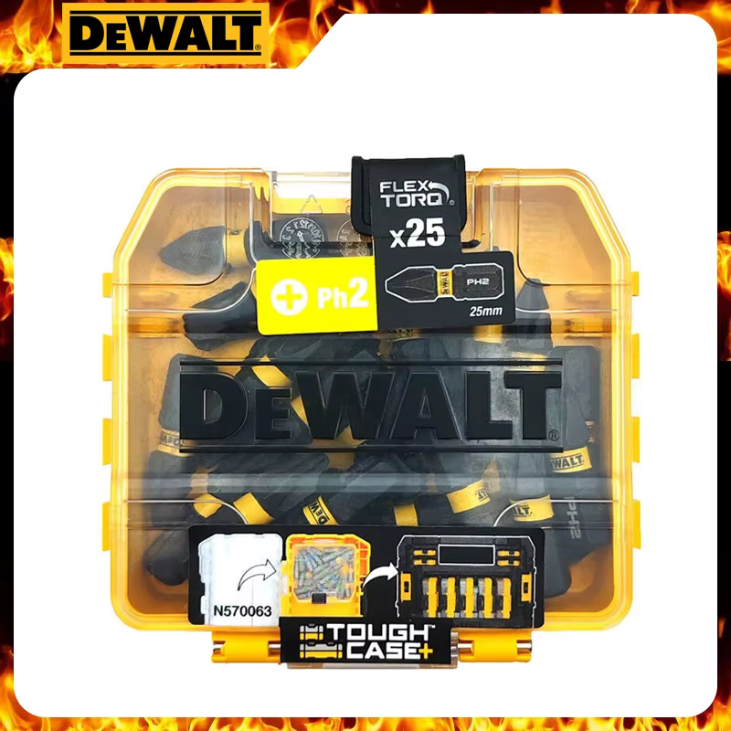 DEWALT DT70555T FLEXTORQ PH2 25mm tournevis à percussion entraînement 25 pièces ensemble d'embouts a