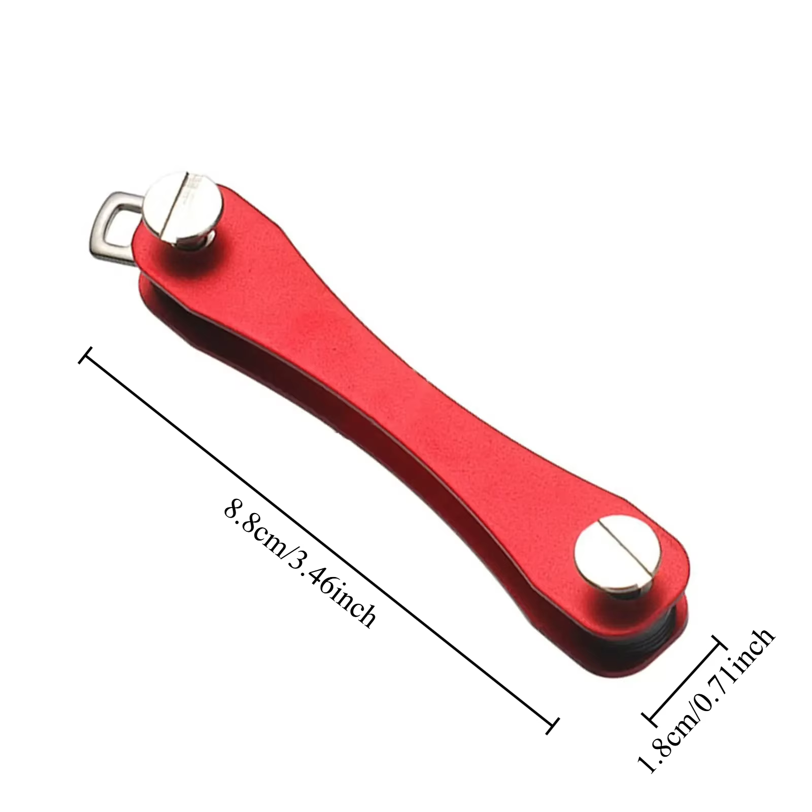 Organisateur de clés multifonctionnel en métal, porte-clés pliable, clip à clés compact pour la gest