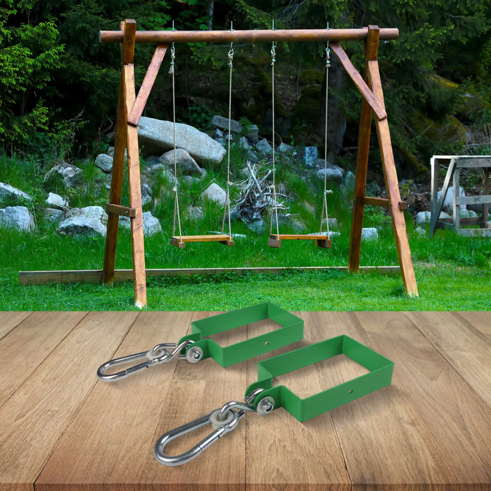 Accessoires de support de balançoire en métal pour la réparation de balançoires et la construction d